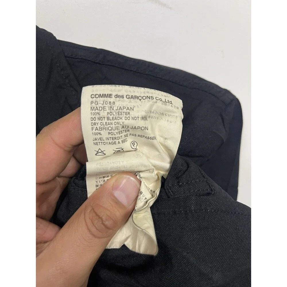 Comme des Garçons Homme Plus Black Blazer – Made in Japan– Brown Buttons - Small